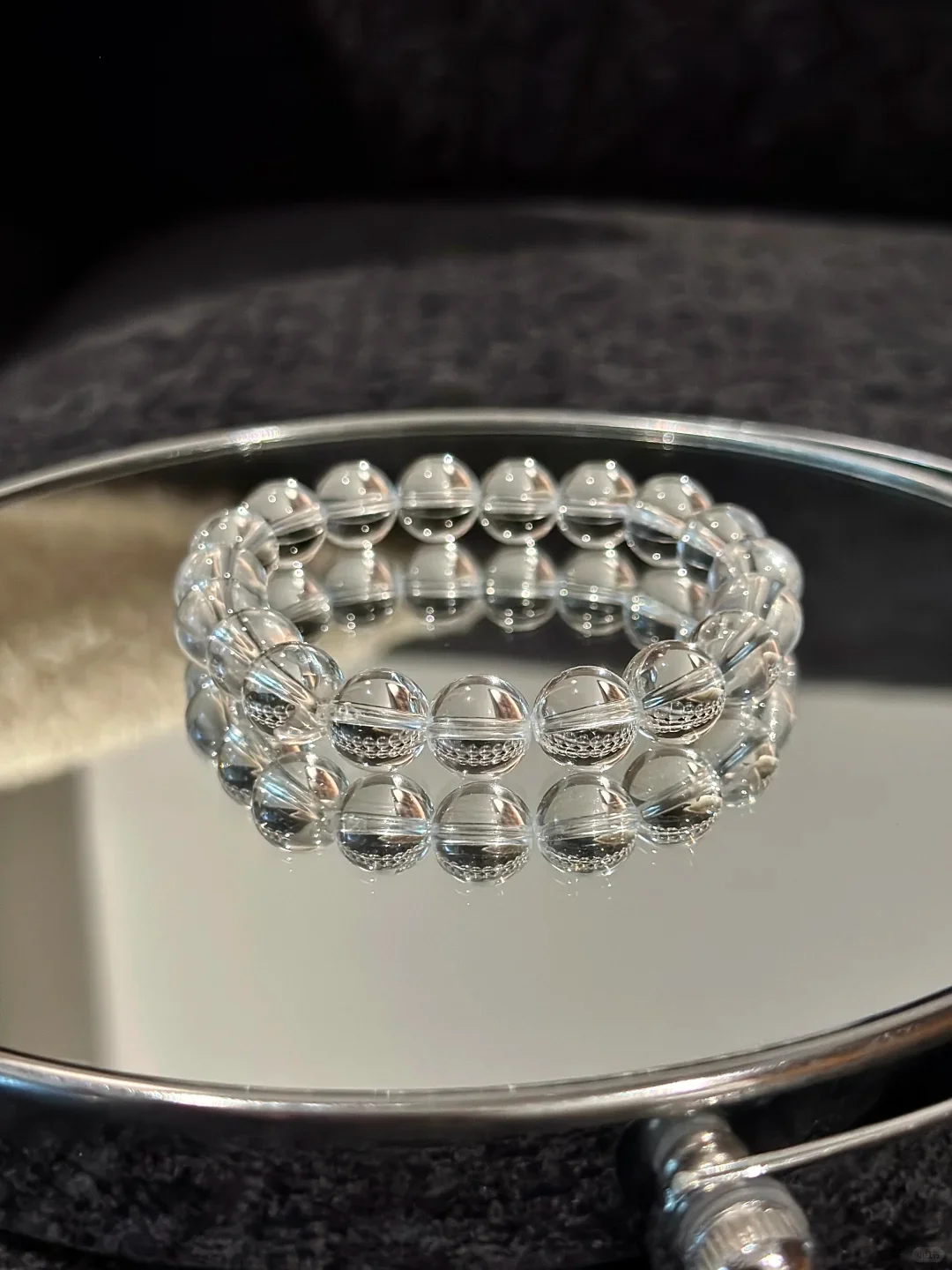 天然白水晶手鍊 女生必入招財助眠轉運珠 日常佩戴開光能量石