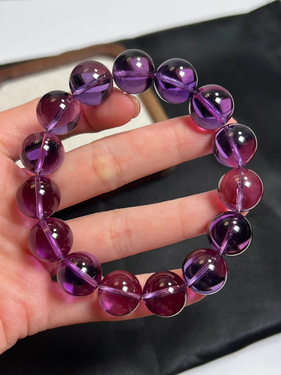 天然紫水晶手鍊定制 專屬生辰五行能量招財助眠送禮自用