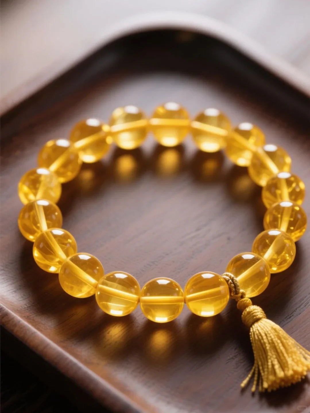 開運必備黃水晶天然水晶手串招財安身心首選